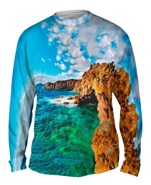 Cristal Clear Cliffs Mens Long Sleeve