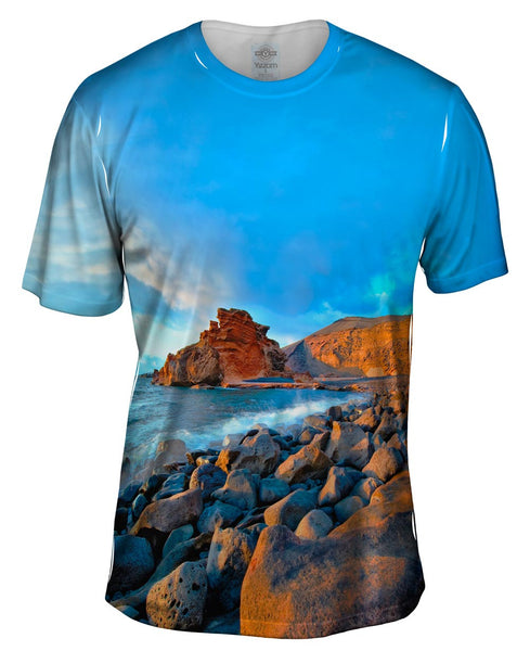 Canary Islands Spain El Golfo Beach Mens T-Shirt