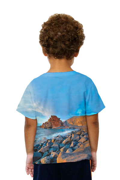 Kids  Canary Islands Spain El Golfo Beach Kids T-Shirt