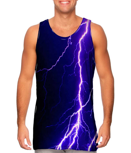 Violet Lightning Storm Mens Tank Top