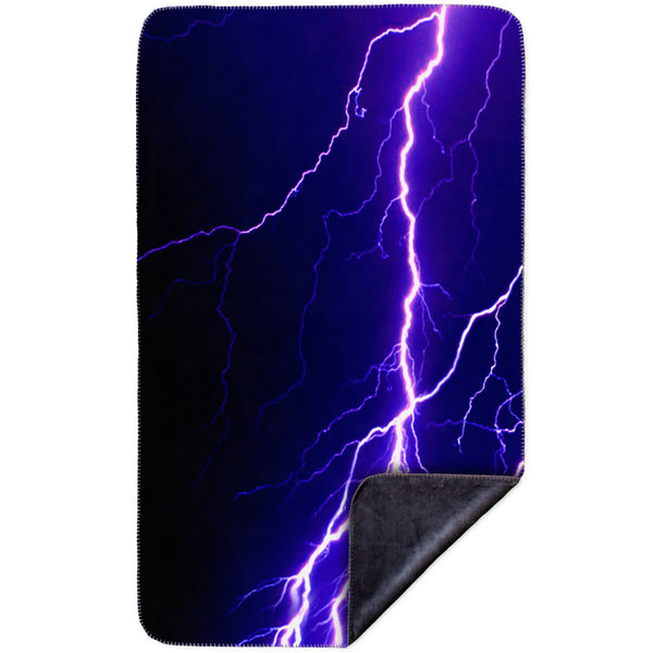 Violet Lightning Storm MicroMink(Whip Stitched) Grey