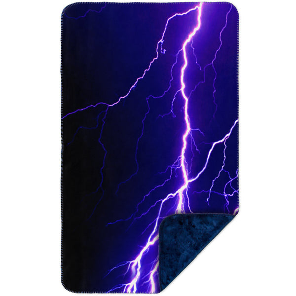 Violet Lightning Storm MicroMink(Whip Stitched) Navy