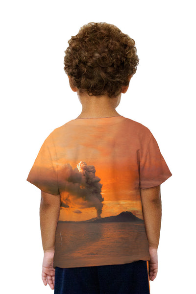 Kids Volcano Eruption Tavurvur Kids T-Shirt