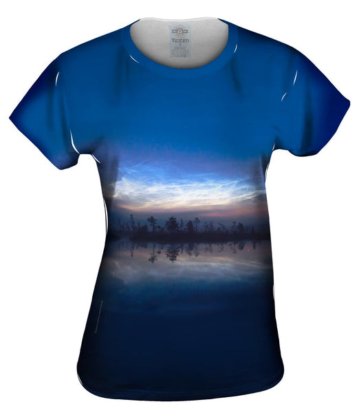 Noctilucent Clouds Glowing Womens Top