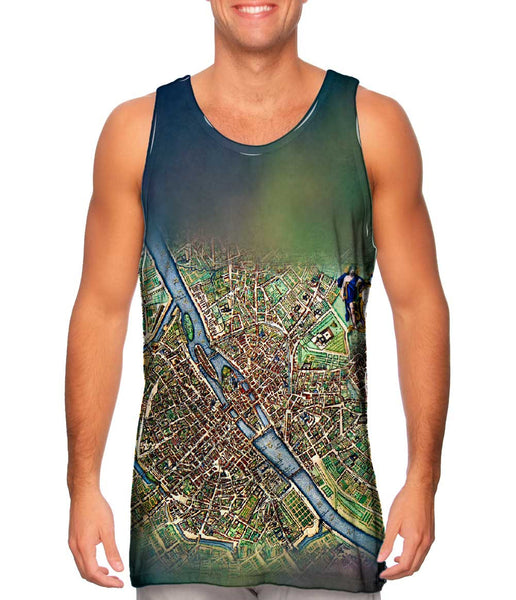 Map Of Paris 1657&nbsp;Mens Tank Top