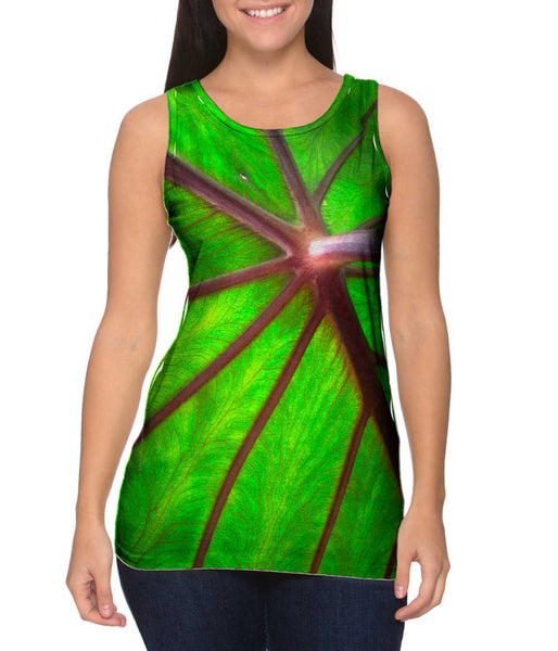 Taro Leaf Underside&nbsp;Womens Tank Top