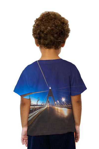 Kids Architecture Megyeri Bridge Budapest Hungary Kids T-Shirt