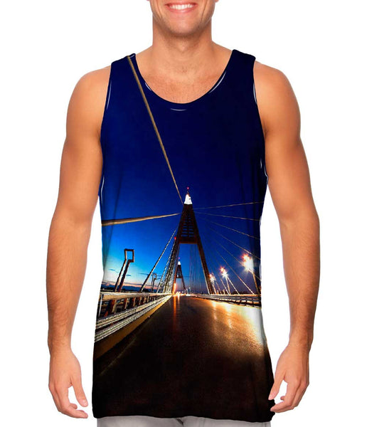 Architecture Megyeri Bridge Budapest Hungary Mens Tank Top