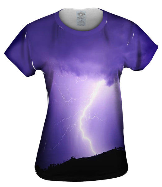 Lightning Strike Purple Womens Top