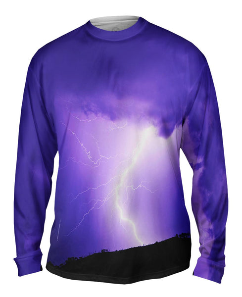Lightning Strike Purple Mens Long Sleeve