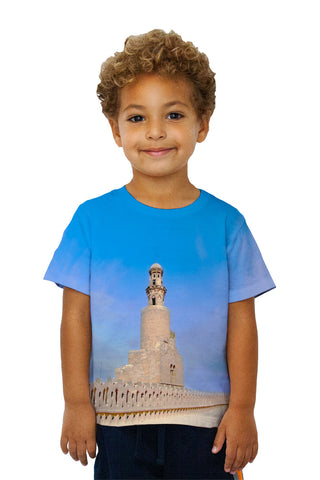 Kids Mosque Minaret Ibn Tulun Cairo Egypt