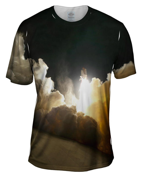 Tranquility Space Shuttle Launch Mens T-Shirt