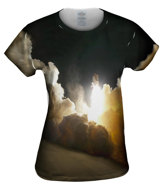 Tranquility Space Shuttle Launch Womens Top