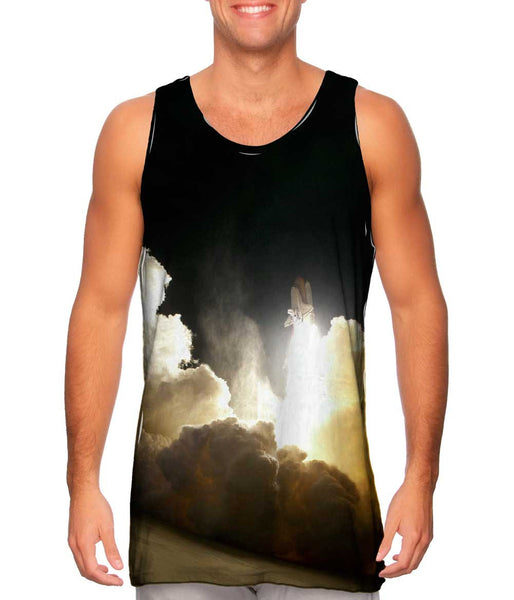 Tranquility Space Shuttle Launch Mens Tank Top