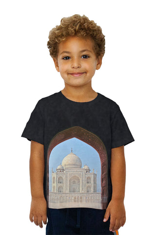 Kids Door Way Taj Mahal Agra India