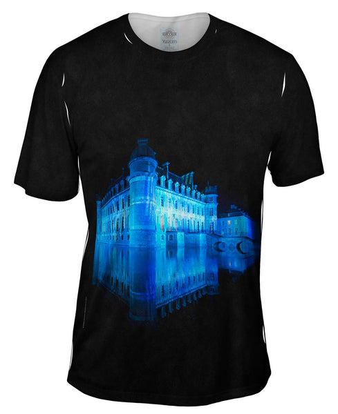 Beloeil Castle In Blue Mens T-Shirt