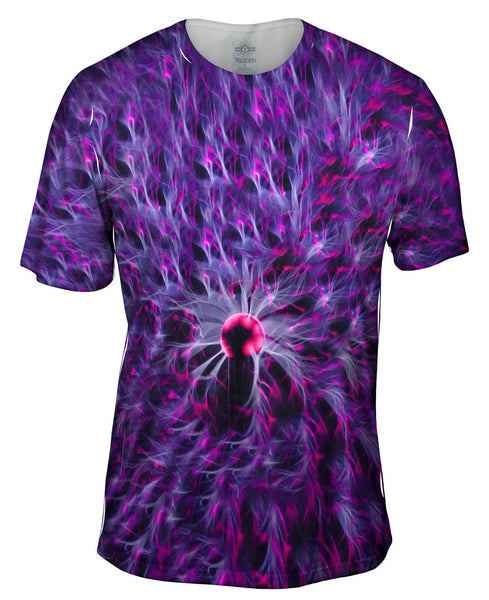 Plasma Lamp Purple Allover Mens T-Shirt