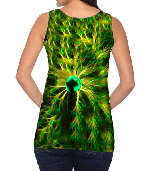 Plasma Lamp Green Allover&nbsp;Womens Tank Top