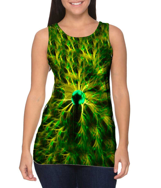 Plasma Lamp Green Allover&nbsp;Womens Tank Top