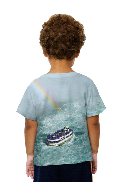 Kids Niagara Falls Mist Rainbow Kids T-Shirt
