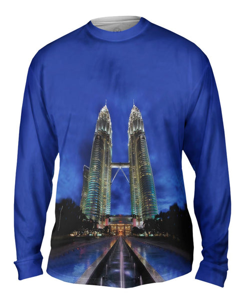 Petronas Twin Towers Kuala Lumpur Malaysia Mens Long Sleeve