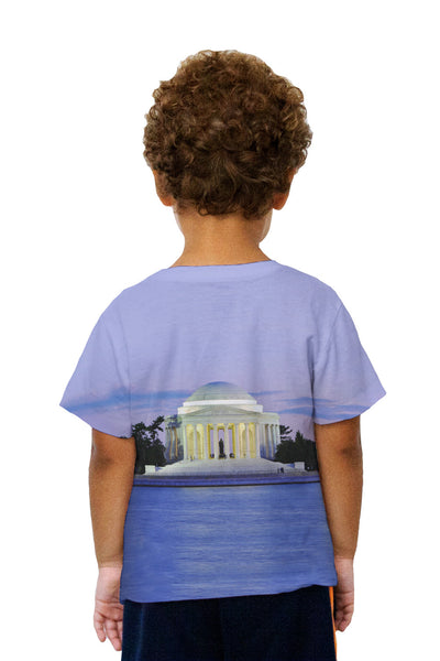 Kids Jefferson Memorial At Dusk Kids T-Shirt
