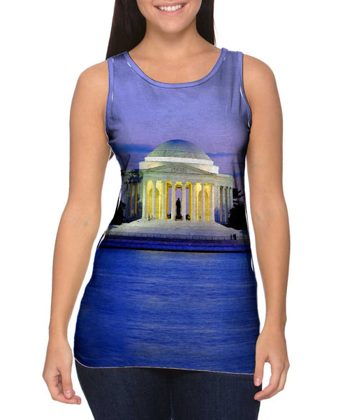 Jefferson Memorial At Dusk&nbsp;Womens Tank Top