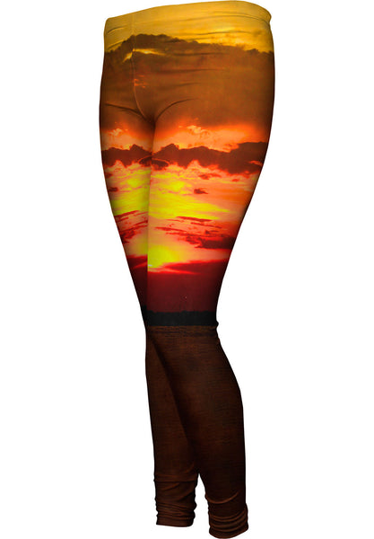 Sun Down Touch Down Womens Leggings