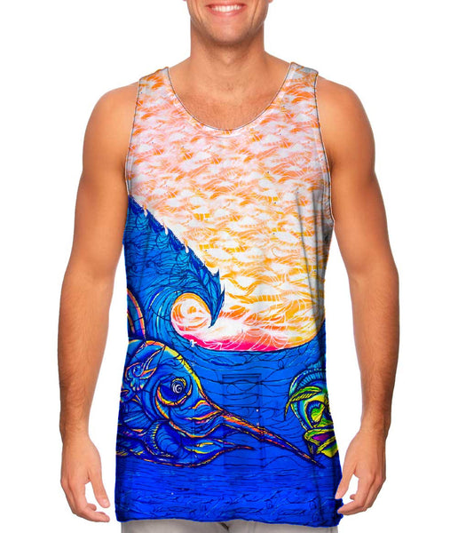 Marlin Dolphin Graffiti Art Basel Miami 2013&nbsp;Mens Tank Top