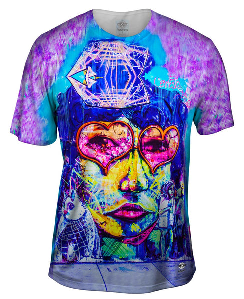 Miami Daze Sipping Woman Graffiti Art Basel Miami 2013&nbsp;Mens T-Shirt