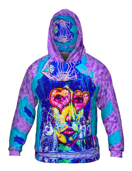 Miami Daze Sipping Woman Graffiti Art Basel Miami 2013&nbsp;Mens Hoodie Sweater