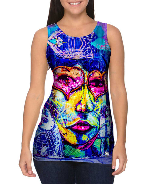 Miami Daze Pizza Monster Graffiti Art Basel Miami 2013&nbsp;Womens Tank Top