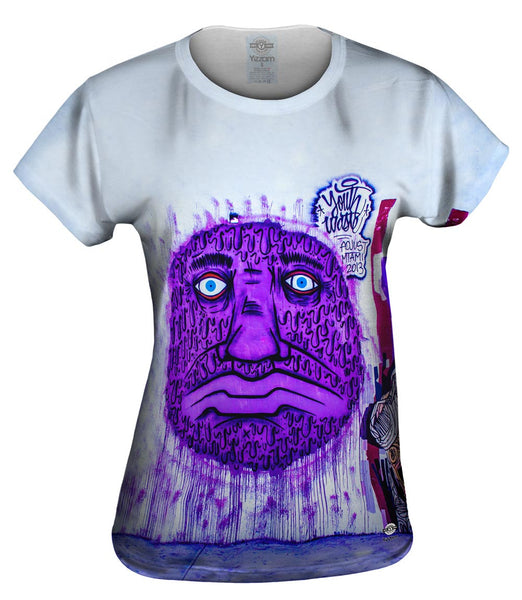 Miami Daze Pizza Monster Graffiti Art Basel Miami 2013 Womens Top