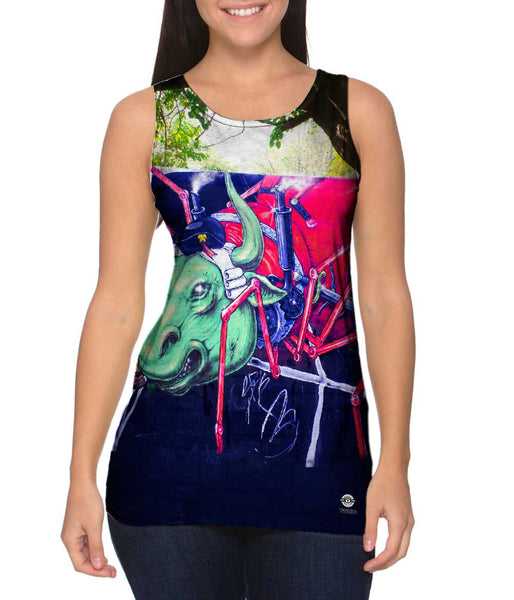 Paint Splashes Woman Graffiti Art Basel Miami 2013&nbsp;Womens Tank Top