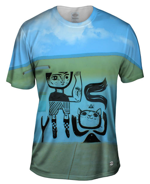 New Tattoo Kitty Cat Graffiti Art Basel Miami 2013&nbsp;Mens T-Shirt