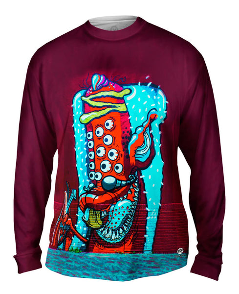 Hotdog Eyes Graffiti Art Basel Miami 2013 Mens Long Sleeve