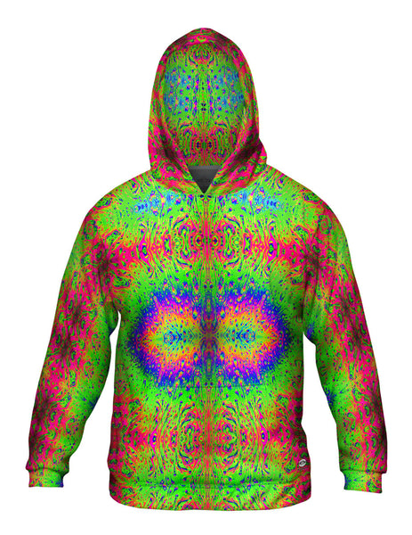 Psychodelic Neon Soap Party Lime&nbsp;Mens Hoodie Sweater
