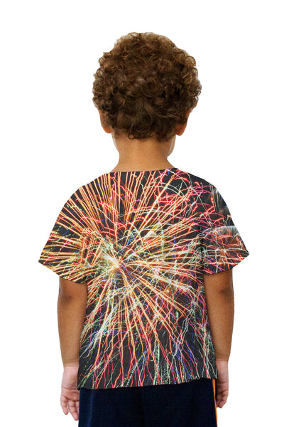 Kids Fourth Of July Fireworks Glory Kids T-Shirt