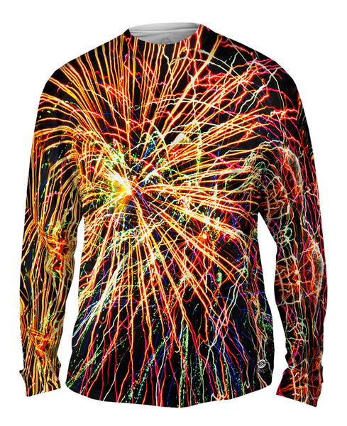 Fourth Of July Fireworks Glory Mens Long Sleeve