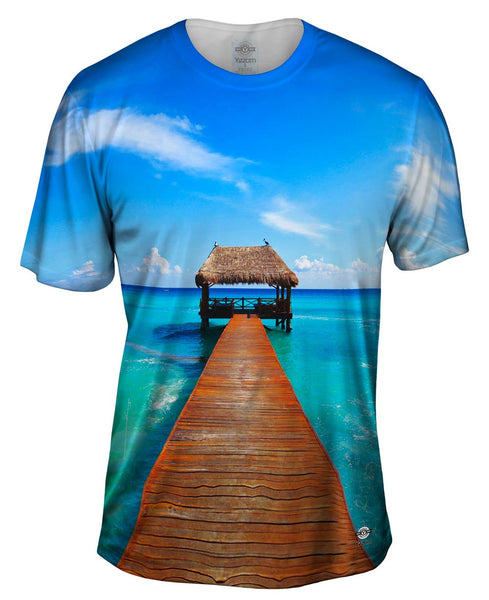 Blue Caribbean Sea Mens T-Shirt