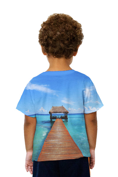 Kids Blue Caribbean Sea Kids T-Shirt