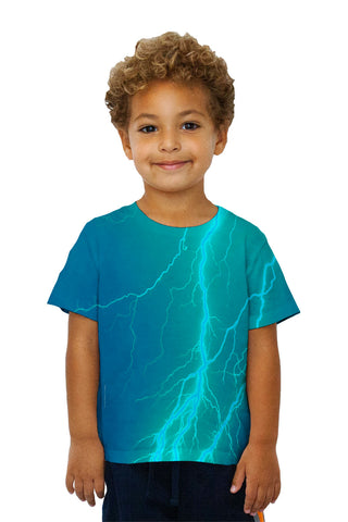 Kids Lightning Storm Blue Turqouise