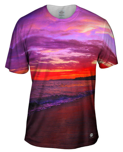 Malibu Ocean Sunset Mens T-Shirt