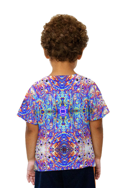 Kids Psychedelic Neon Soap Party Violet Kids T-Shirt