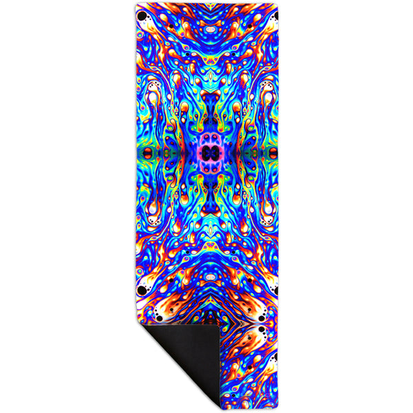 Psychedelic Neon Soap Party Violet Yoga Mat