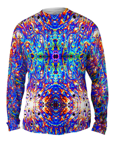 Psychedelic Neon Soap Party Violet Mens Long Sleeve