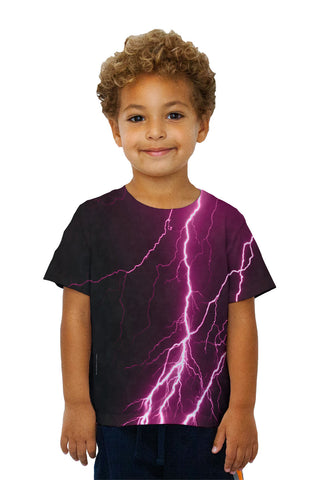Kids Lightning Storm Maroon Black