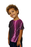 Kids Lightning Storm Maroon Black