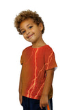 Kids Lightning Storm Orange Brown