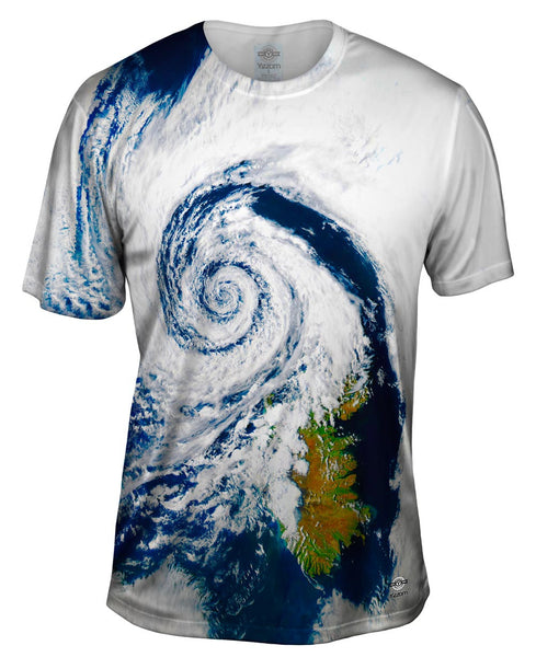 Wild Weather Hurricane Iceland Mens T-Shirt